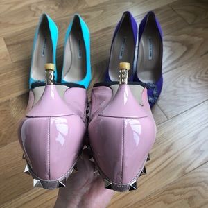 Valentino Shoes - Valentino rockstud patent leather slingback pump Valentino Shoes - Valentino rockstud patent leather slingback pump